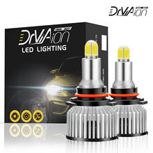 Kit de lâmpadas led com 8 lados para farol automotivo, lâmpada de neblina h1/h7/h8/9005/9006, 6000k, iluminação em 360 graus 2024 - compre barato