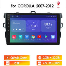 Radio con GPS para coche, reproductor Multimedia con Android 10, 2 Din, Navi, USB, 4G, DVR, estéreo, para Toyota Corolla 2007, 2008, 2009, 2010, 2011 2024 - compra barato