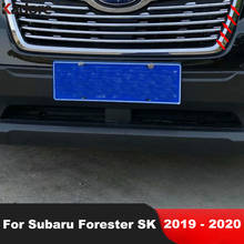 Chrome For Subaru Forester SK 2019 2020 Car Styling Front Center Grille Grill Cover Trim Sticker Molding Strips Stickers 6pcs 2024 - buy cheap