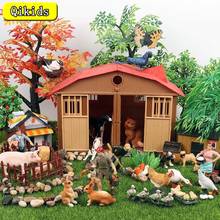 Simulação animal modelo fazenda terno personagem aves domésticas modelo de gado pvc animais figuras de ação brinquedos das crianças presentes de natal 2024 - compre barato