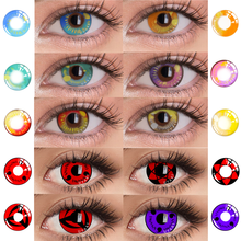 Контактные линзы UYAAI 2 шт./пара, многоцветные ed линзы для косплея аниме контактные линзы для глаз Шаринган, цветные контактные линзы для глаз, Code-geass 2024 - купить недорого
