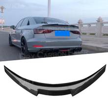 Carbon Fiber Rear Lip Spoiler for Audi A3  Sline S3 Sedan 2013 - 2018 Auto Racing Car styling 2024 - buy cheap