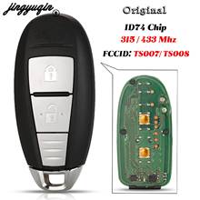 jingyuqin Original 2 Buttons For Suzuki SX4 Cross Vitara Swift Remote Control Car Key FOB 315/433MHz With ID47 Chip TS007/ ST008 2024 - buy cheap