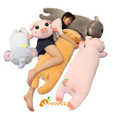 Cute Koala Pig Lying Toy Stuffed Animals Plush Pillow Elephant Shiba Inu Dog Sleeping Cartoon Pillow Kids 80/100/120cm 2024 - buy cheap