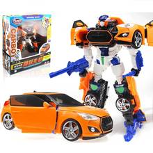 Figura de acción de dibujos animados para niños, modelo de juguete de coche transformable, transformable, Robot de rescate coreano, regalo de Hello Souvenir 2024 - compra barato