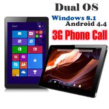 10.1 Inch Android4.4 + Windows 8.1 3G Phone Call Tablet Quad Core 2GB DDR3 32GB Intel Atom Z3735F CPU Single SIM Notebook PC 2024 - buy cheap