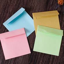50 pçs 10x10cm mini envelopes cor dos doces diy multifuncional ofício papel envelope para carta papel cartões escolares material 2024 - compre barato