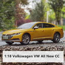 1:18 modelo de carro de brinquedo fundido para volkswagen vw, todos os modelos em miniatura com liga de 2019 cc arteon passat magotan, presente 2024 - compre barato