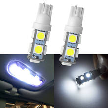 4X T10 W5W 5050 White 9LED Car 194 168 192 W5W DC 12V Light Auto Mobile Bulb Lamp Wedge Parking Light Backup Lights Corner Light 2024 - buy cheap