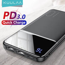 KUULAA Power Bank 10000mAh Portable Charging PowerBank 10000 mAh USB PoverBank External Battery Charger For Xiaomi Mi 9 8 iPhone 2024 - купить недорого