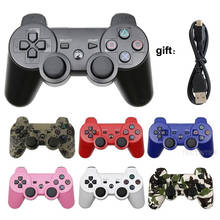 Controle sem fio para jogos, entrada usb, pc, ps3, joystick, console, acessório, suporte bluetooth 2024 - compre barato