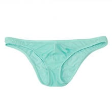 Men's Underwear U Convex Pocket Ultra-thin Transparent Ice Silk Men's Small Briefs Low Waist Small Three Pants Sexy Shorts 2024 - buy cheap