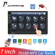 Amprime rádio do carro autoradio 7018b 2 din reprodutor multimídia do carro tela de toque estéreo do carro mp5 player câmera traseira com controle remoto 2024 - compre barato