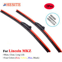 HESITE Colorful Wiper Blades For Lincoln MKZ Zephyr Saloon AWD 2006 2008 2012 2015 2016 2018 2019 2020 Hybrid Windshield Wipers 2024 - buy cheap