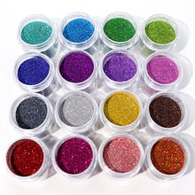 16 Colors Shiny Glitter For Epoxy Resin Mold Filling Holographic Glitter Powder Slime Pigment Jewelry Making Nail Art Supplies 2024 - buy cheap