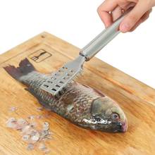 Hifuar escova de pele de peixe raspagem pesca escala raladores escova rápido remover peixe faca limpeza descascador scaler raspador cozinha ferramentas 2024 - compre barato