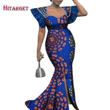 African Clothes Dashiki Women Fashion Mermaid Long Robe Dress Slit To The Thigh Sex Dashiki Party Dress Bazin Riche WY7613 2024 - buy cheap