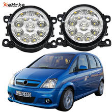 Lâmpada led de neblina 2 peças, para opel meriva opc a vxr facelift 2006 2007 2008 2009 2010 luzes de neblina h11 12v drl estilo automóvel 2024 - compre barato