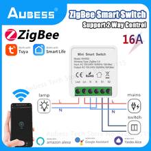 AUBESS Tuya ZigBee Switch 16A Smart Home Automation Mini Diy Relay Switch Module For Alice Alexa Google Assistant Smart Life App 2024 - buy cheap