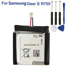 Samsung оригинальный SM-R750 аккумулятор для Samsung Gear S SM-R750 SMR750 R750 Подлинная запасная батарея 300 мАч 2024 - купить недорого