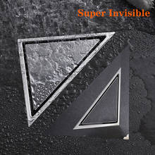 Shower Drain Floor Drain Tile Insert Stainless Steel Triangle Floor for Bathroom Waste Grates Bathroom Drain Hair Invisible 2024 - buy cheap