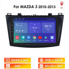 Radio Multimedia con GPS para coche, Radio con reproductor, Android 10, 2 Din, WIFI, USB, micrófono, para Mazda 3, Mazda3, años 2010 a 2013 2024 - compra barato