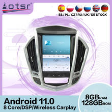 128G Carplay экран Тесла мультимедиа Авто Стерео Android 9 плеер для Cadillac SRX 2009 2010 2011 GPS Navi Радио головное устройство 2024 - купить недорого