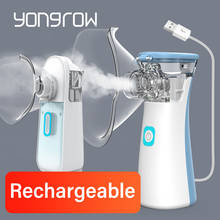 Yongrow Newest Medical Nebulizer Handheld Asthma Inhaler Atomizer For Children Health Care Usb  Mini Portable Nebulizer 2024 - купить недорого