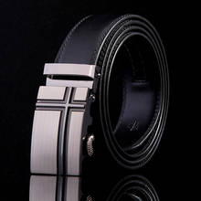 Men Luxury Cowhide Genuine Leather Belt Business Casual Male Designer Cinturones Automatic Buckle Belts Ceinture Homme Cinturon 2024 - buy cheap