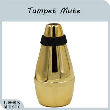 NEW Trumpet Mute Silencer Practice Trumpet Tool Woodwind Parts Trumpet Straight Practice Cup Mute Lightweight Silencer-Gold 2024 - buy cheap