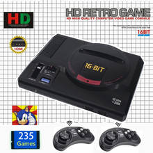 2022 New Version 16Bit MD Genesis TV Game Console HD RCA Display Wireless Gamepads 170 Sega Classic Games 112/126 in 1 games 2024 - buy cheap