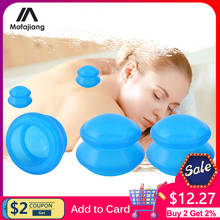 4Pcs Vacuum Cupping Cans Massage jars Moisture Absorber Anti Cellulite Vacuum Silicone Cups Therapy For Facial Body Massager 2024 - buy cheap