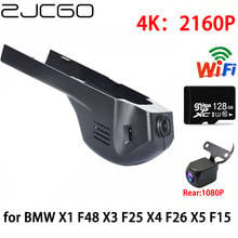 ZJCGO 2K 4K Car DVR Dash Cam Wifi Front Rear Camera 2 Lens 24h Parking Monitor for BMW X1 F48 X3 F25 X4 F26 X5 F15 Facelift 2024 - buy cheap