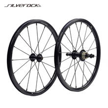 Silverock rodas de liga 16 "1 3/8" 349 aro freio externo 3 velocidade para brompton 3 sessenta bicicleta dobrável personalizado rodado 2024 - compre barato