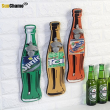 1PC 40cm Retro Beer Can Shaped Wall Bottle Opener Fine Good Food Mounted Wood Plaque Openers and Cap Catcher ME 018 2024 - buy cheap