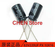 Rubycon-capacitor eletrolítico, px, 220uf, 105 v, 1000x2000mm, condensador eletrolítico do japão, graus, 63v220uf,-horas, 63px220m, 20 peças 2024 - compre barato
