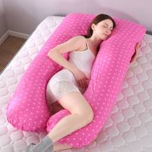 Grávida travesseiro lado sleeper gravidez mulher cama de corpo inteiro u-forma almofada impressão dormir multifuncional maternidade travesseiro 2024 - compre barato