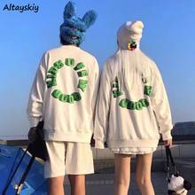 Harajuku Hoodies Women Oversize 3XL Ins Chic BF Style Fashion Teens Oversized Sweatshirt Popular Simple College Couples Clothing 2024 - buy cheap