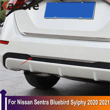 For Nissan Sentra Bluebird Sylphy 2020 2021 Car Rear Trunk Lid Bumper Trim Bottom Protector Sill Strip Exterior Styling 2024 - buy cheap