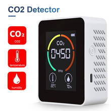 Detector de CO2, medidor inteligente de calidad del aire, sensores de temperatura y humedad, TVOC, Detector de formaldehído, Detector HCHO 2024 - compra barato