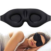 Eye Mask for Sleeping 3D Contoured Cup Blindfold Concave Molded Night Sleep Mask Block Out Light with Women Men 2024 - купить недорого