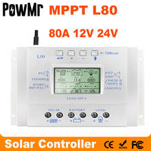 MPPT 80A Solar Charger Controller USB 1.5A 5V 12V 24V LCD Solar Panel Regulator With Load Timer And Light Control For Lighting 2024 - buy cheap