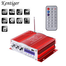 Digital Player Kentiger Car Hi-Fi Power Amplifier 4-CH RMS 20W Stereo Audio DVD MP3 USB SD MMC Card FM Radio BASS Amplifiers 2024 - buy cheap