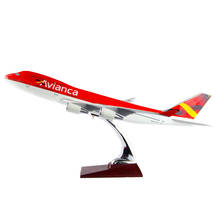 47CM Diecast 1/150 Scale B747 International Colombia AVIANCA Airline Model Plane Toys Airplane Aircraft Resin Aviation Gift Show 2024 - buy cheap