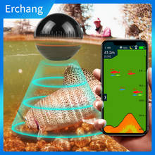 Erchang Portable Sonar Sensor Deeper Depth 48m/160ft Detector Alarm Bluetooth Fish Finder For Carp Fishing Wireless Echo Sounder 2024 - купить недорого