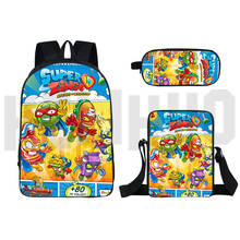3D Print Daily Mochila Anime Superzings Backpack 16 Inch Travel Bagpack Super Zings Series School Bag Pencil Case Shoulderbag 2024 - buy cheap