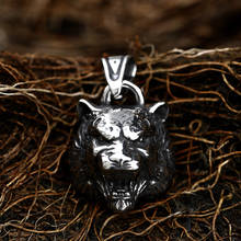 Beier 316L Stainless Steel Tiger Head Amulet Norse Viking Necklace Pendant Men Gift  Fashion Pagan Animal Jewelry LP499 2024 - buy cheap