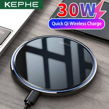 KEPHE Wireless Charger 30W Qi for Samsung S9 S10+ Note 9 8 Mirror Wireless Charging Pad 7.5W for iPhone 11 X/XS Max XR 8 Plu 2024 - buy cheap