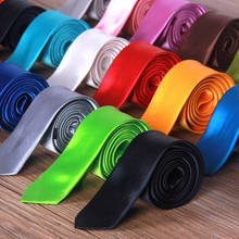 ¡Novedad de 2019! corbata de lazo, Gargantilla delgada para hombre, de satén liso, estilo de moda multicolor, color puro para regalo de novio 2024 - compra barato