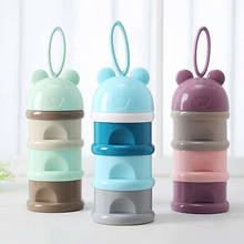 Cartoon Smile 3Layer Portable Stackable Baby Milk Powder Formula Dispenser Container Infant Feeding Food Storage Box Bottle Case 2024 - buy cheap